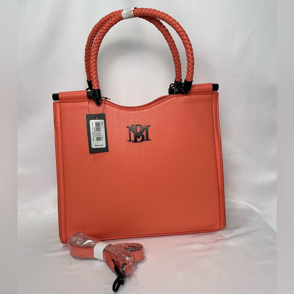 Badgley Mischka Coral crossbody Handbag tote New - Picture 1 of 11